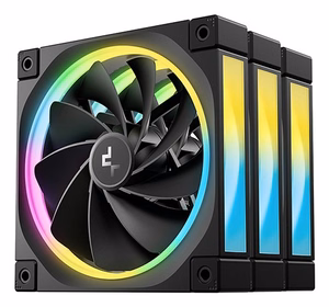 DeepCool FL12R 3-in-1 datora korpusa ventilators 12 cm melns 3 gab.