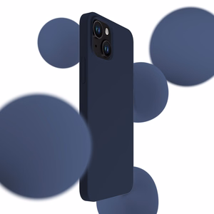 3mk Silikona apvalks iPhone 15 - tumši zils