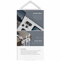 UNIQ Pod Mag magnētiskais kabeļu organizators + bāze tumši pelēks/ogļu tumši pelēks