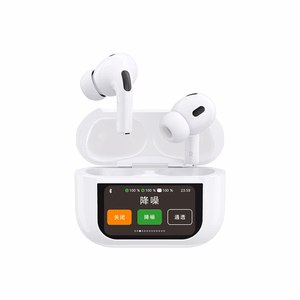 Dudao U19 Bluetooth гарнитура LED TWS V5.3 белый