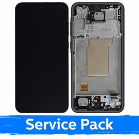 LCD displejs saderīgs ar Samsung A356 A35 5G ar rāmi / Navy / (Service Pack)