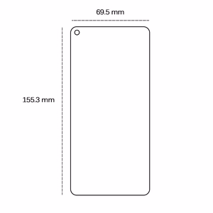 Rūdītais aizsargstikls 2,5D Realme 8 5G