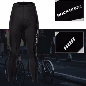 Rockbros RK20043XL elpojošas riteņbraukšanas bikses ar XXXL polsteri - melna
