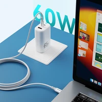 BWOO Kabelis USB-C - USB-C 1m 60W ABS + TPE X282 C-C balts