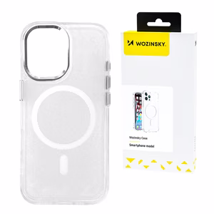 Wozinsky Spīdīgs viedtālruņa apvalks ar Mag Safe Samsung Galaxy S24 FE - caurspīdīgs ar spīdumiem