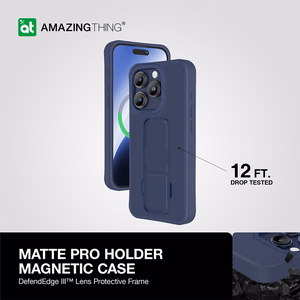 Amazing Thing Matte Pro Magnētiskais apvalks MagSafe 12FT IP156.7PMPBU iPhone 15 Pro Max zilais