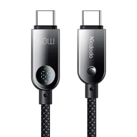 Mcdodo CA-4780 USB-C uz USB-C 60W datu kabelis 1.2m (melns)