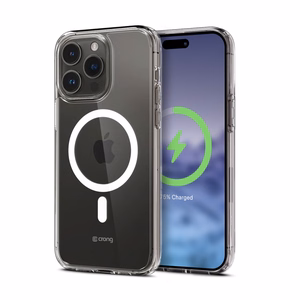 Crong Clear MAG Cover vāciņš ierīcei iPhone 15 Pro, saderīgs ar MagSafe, caurspīdīgs