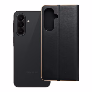 Atvēramais maciņš priekš Samsung A27 Luna Book Gold melns