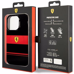 Ferrari FEHMP14LUCOK iPhone 14 Pro 6.1" melns/melns cietais apvalks IMD Combi Magsafe