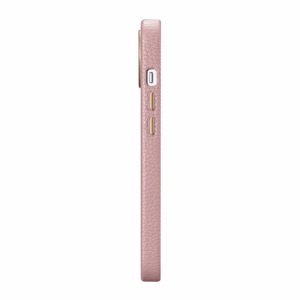 iCarer Litchi Premium ādas viedtālruņa apvalks iPhone 14 Plus Magnētiskais ādas apvalks ar MagSafe Rozā (WMI14220711-PK)