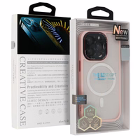 LK Magsafe viedtālruņa apvalks Iphone 15 Plus gaiši rozā