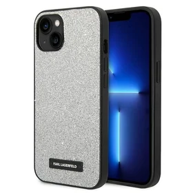Viedtālruņa apvalks Karl Lagerfeld KLHCP14MG2ELS iPhone 14 Plus 6.7\" sudrabains / sudrabains Glitter Plaque Logo