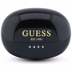 Bezvadu austiņas OWS Guess Metalic Finish Electropated Parts Classic Logo, melnas