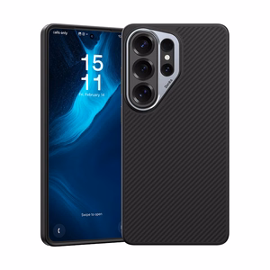 Benks Magnetic Armor Pro Kevlar maciņš metāla rāmis 600D G050 priekš Samsung Galaxy S26 Ultra melns