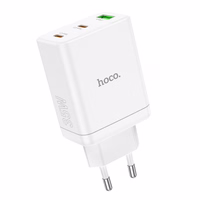 Lādētājs Hoco 2 x USB C + USB A QC3.0 PD 3A 35W N33 balts