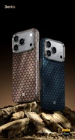 Benks Magnetic Armor Air Armor Grid Kevlar Case Metal Frame 600D (A070) priekš Iphone 17 Pro Max zelta krāsā