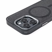 Spīdošs vāciņš priekš Samsung Galaxy A37, saderīgs ar MagSafe - melns