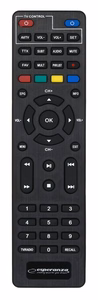 Esperanza EV106P – DVB-T2 H.265/HEVC digitālās virszemes televīzijas uztvērējs, melns
