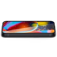 Spigen Glass FC rūdītais stikls iPhone 13 / 13 Pro / 14 / 16e - melns