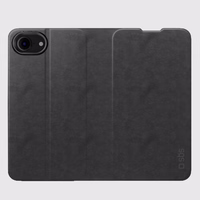 SBS Wallet Smooth Case for iPhone 16e / 17e with Flip - Black