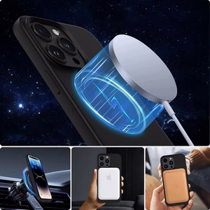 Tech-Protect Silikona Magnētiskais viedtālruņa apvalks iPhone 13 / 14 - Melns