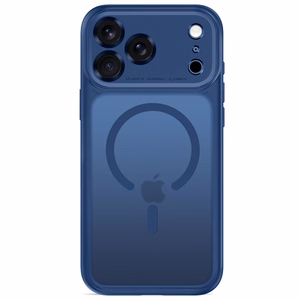 Tech-Protect MagPeak MagSafe CC maciņš, paredzēts iPhone 18 Pro Max / 17 Pro Max, matēti tumši zils