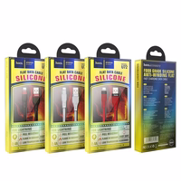 USB kabelis Hoco U72 Lightning 1,2 m silikona balts