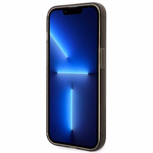 Guess GUHCP14LHGCOK iPhone 14 Pro 6.1 melns / melns kietais viedtālruņa apvalks caurspīdīgs
