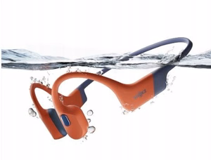 Shokz OpenSwim Pro bezvadu kaula vadāmības austiņas, sarkanas