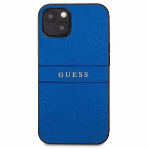 Guess Saffiano siksniņas viedtālruņa apvalks iPhone 13 mini 5.4" - zils
