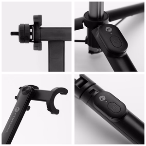 FORCELL F-GRIP S70M Selfie statīvs ar bezvadu tālvadību melns