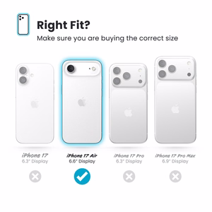 Speck Presidio Lux Glitter MagSafe vāciņš ierīcei iPhone Air, “Clear / Hyper Mirror Glitter” krāsā