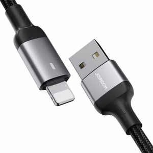 Joyroom Extraordinary Series A10 USB-A / Lightning 2.4A kabelis 1.2 m - melns