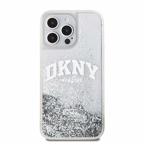 DKNY viedtālruņa apvalks iPhone 15 Pro Max 6,7" DKHCP15XLBNAET balts HC šķidrie spīdumi ar arku logotipu