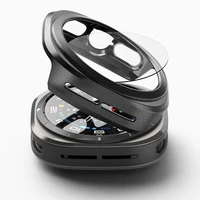 Ringke Slim & rūdītā stikla viedtālruņa apvalks + stikla komplekts Samsung Galaxy Watch Ultra 47mm - melns