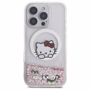 Hello Kitty Šķidrais Spīdums Sweet Kitty Bows Magnētiskais Viedtālruņa apvalks iPhone 16 Pro Max - Balts