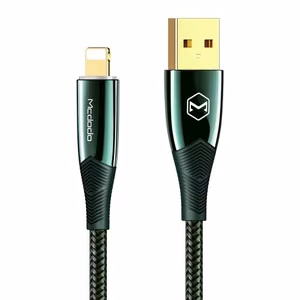 USB Kabelis Mcdodo CA-8065 zaļš Lightning 180cm
