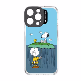 CASE&ME PEANUTS MACIŅŠ IPHONE 14 PRO AR KAMERAS AIZSARDZĪBU umbrella aizmugures vāciņš