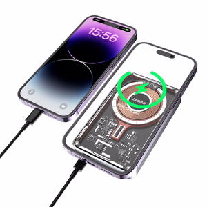 Dudao TGK1 внешний аккумулятор с беспроводной зарядкой MagSafe 20W 10000mAh чёрный (TGK1-black)
