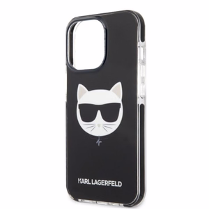 Karl Lagerfeld KLHCP13LTPECK iPhone 13 Pro / 13 6.1" жёсткий чехол чёрный/чёрный Choupette Head
