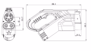 EV spraudnis Duosida CCS 1 200A, 3-fāžu