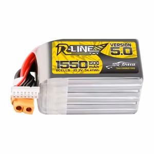 Lipo Tattu R-Line versija 5.0 1550 mAh 22,2 V 150C 6S akumulators ar XT60 savienotāju