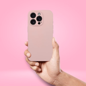 Viedtālruņa apvalks no silikona 2mm IPHONE 17 Pro Max smilšrozā