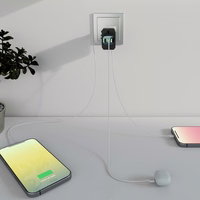 Pasaules ceļojumu GaN 70W adapteris ar maciņu