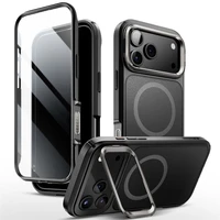 Supcase IBLSN Ares Flip Mag MagSafe viedtālruņa apvalks iPhone 17 Pro - melns