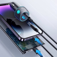 Auto lādētājs Joyroom "JR-CCN01" Melns 60W (PD20W / USB-C) ar LED light