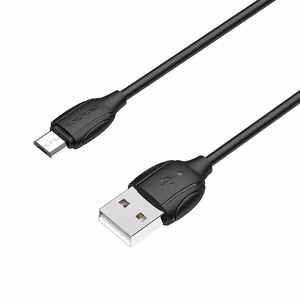USB kabelis Borofone BX19 USB-A uz MicroUSB 1,0 m melns