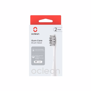 Oclean Gum Care P1S12 W02 rezerves birstīšu uzgaļi, 2 gab., balti