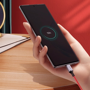 Ugreen US294 USB-C - USB-C 3A 480Mb/s kabelis 1m sarkans